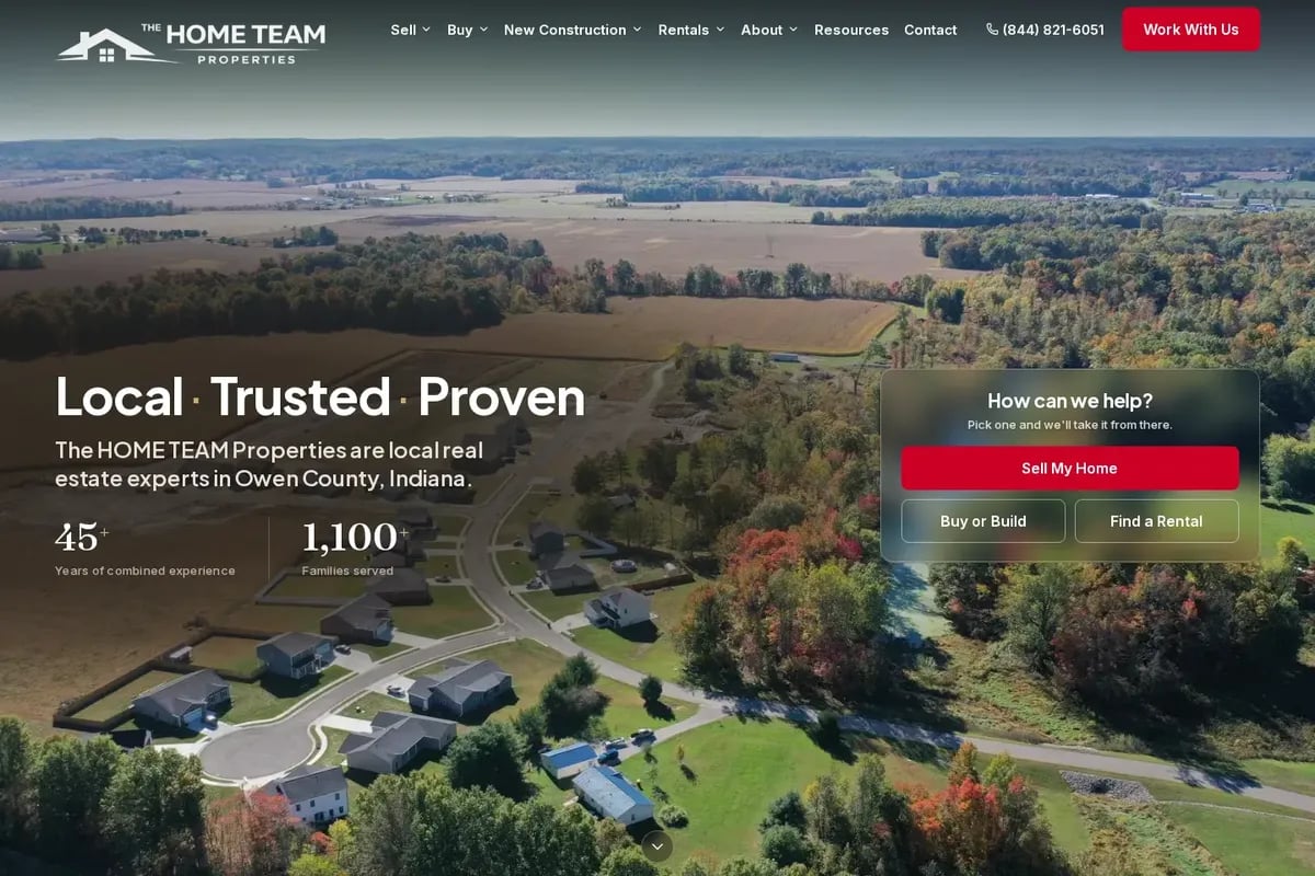 The Home Team Properties home page